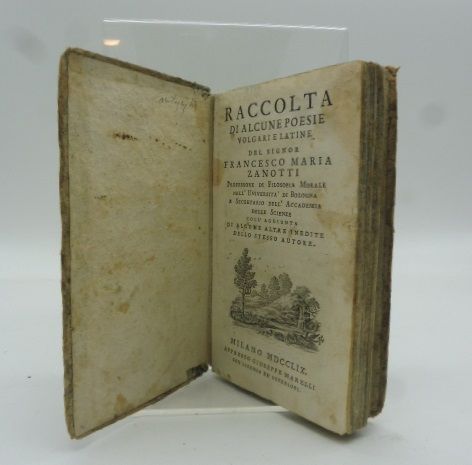 Raccolta di alcune poesie volgari e latine...